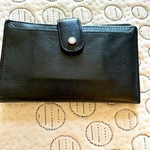 Vintage Leather Buxton Wallet/Check Book ID with Mirror with 14 Compartments